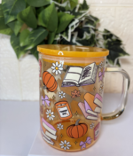 ⁦كوب زجاجي للمشروبات الباردة لون برتقالي⁩ - الصورة ⁦2⁩