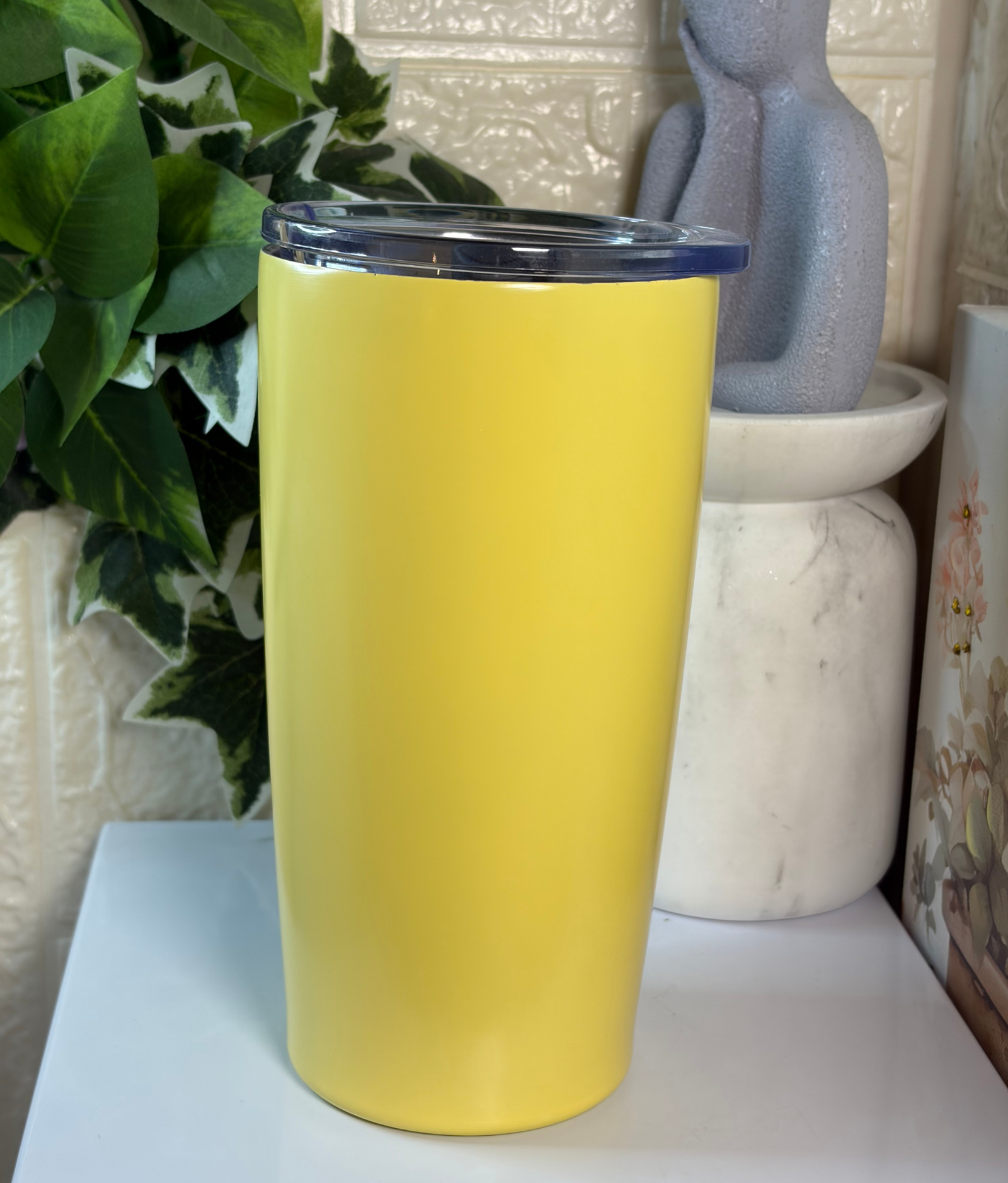 19 كوب حافظ للحراره والبرودة لون اصفر - الصورة 1