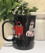 ⁦كوب زجاجي للمشروبات الباردة لون اسود⁩ - الصورة ⁦2⁩