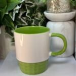كوب سيراميك لون اخضر