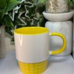 كوب سيراميك لون اصفر