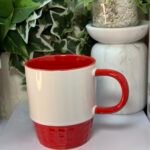 كوب سيراميك لون احمر