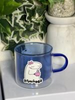 Clear blue cup - Image 2