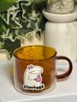 Clear brown cup - Image 2