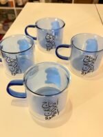 Clear blue cup - Image 3
