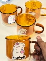 Clear brown cup - Image 4