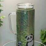 Acrylic mug with glitter