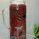 Acrylic mug with glitter