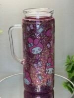 Acrylic mug with glitter