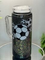 Acrylic mug with glitter