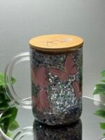 Glass mug with glitter - Image 2