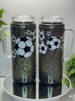 Acrylic mug with glitter
