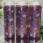 Acrylic mug with glitter