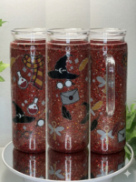 Acrylic mug with glitter