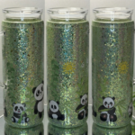Acrylic mug with glitter