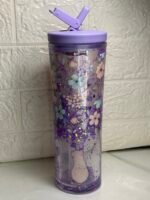 Acrylic Cup with glitter