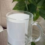 كوب زجاجي شفاف